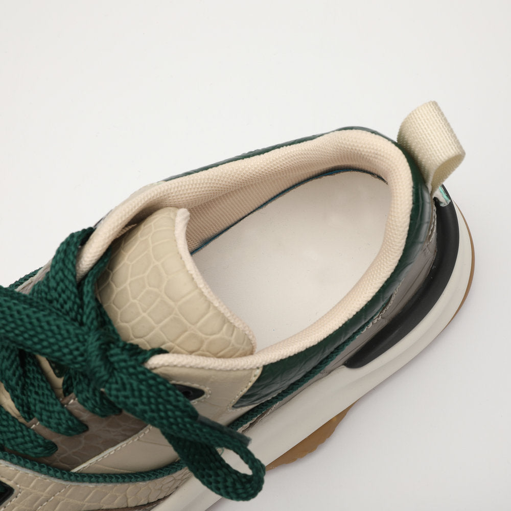 Crocodile skin men's sneakers casual shoes platform fashion wear-resistant men's shoes