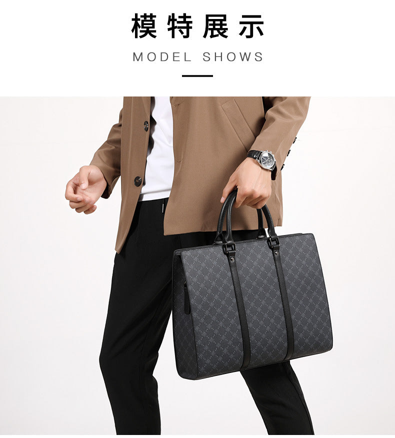 Men's Briefcase Business Business Travel Handbag Crossbody Shoulder Bag Large Capacity Travel Bag Men's Handbag