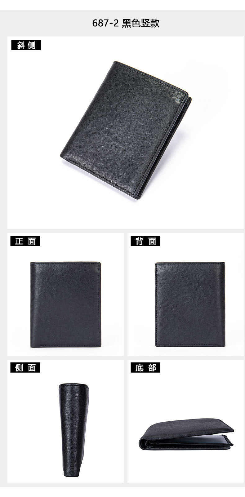 Men's long wallet, tanned leather, high quality coin purse, birthday gift, wallet for men