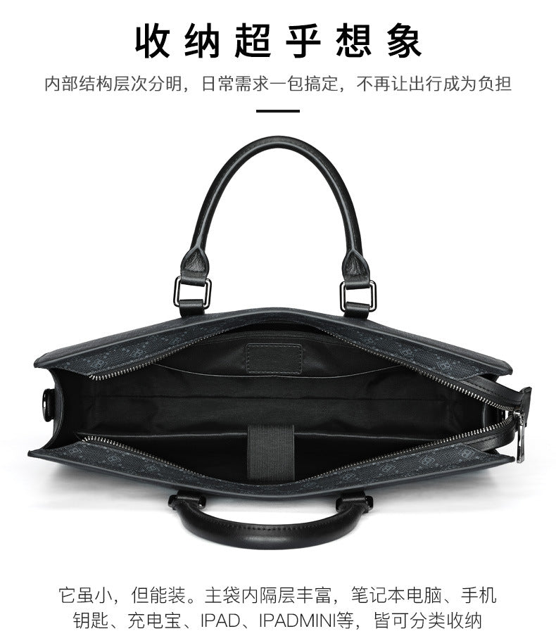 Men's Briefcase Business Business Travel Handbag Crossbody Shoulder Bag Large Capacity Travel Bag Men's Handbag