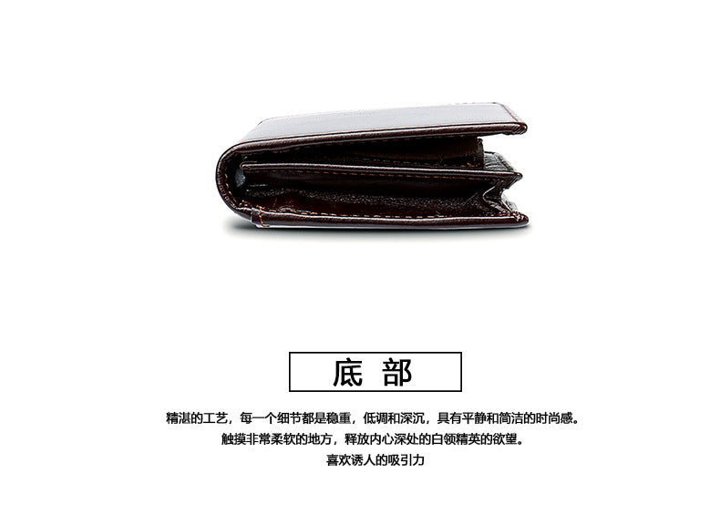 Men's long wallet, genuine cowhide leather, coin purse, card holder, business wallet for men