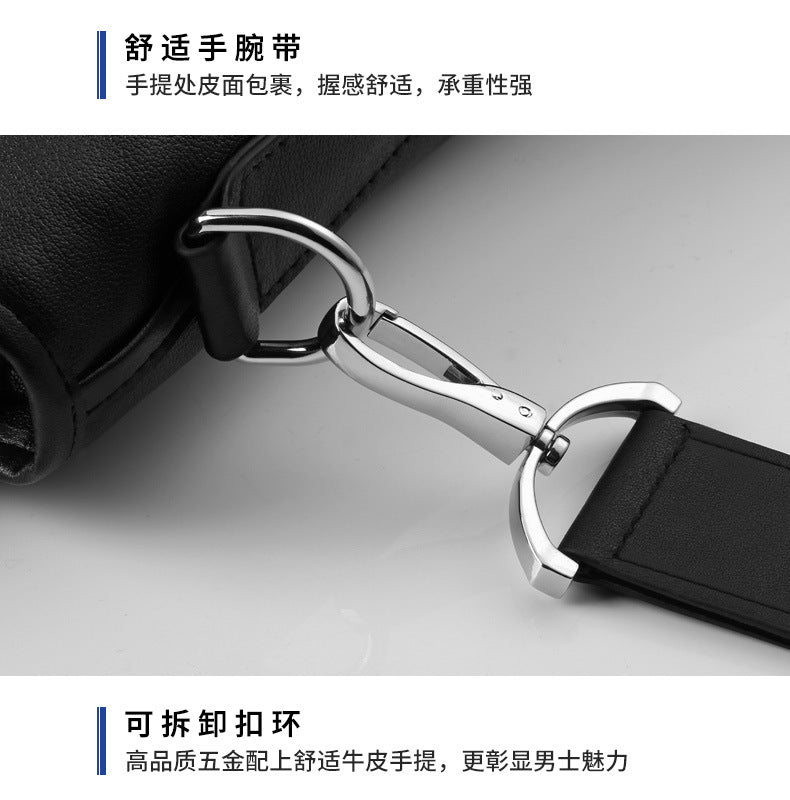 Men's Handbag Handbag Made of Genuine Cowhide Leather High Quality Computer Bag Men's Business Briefcase
