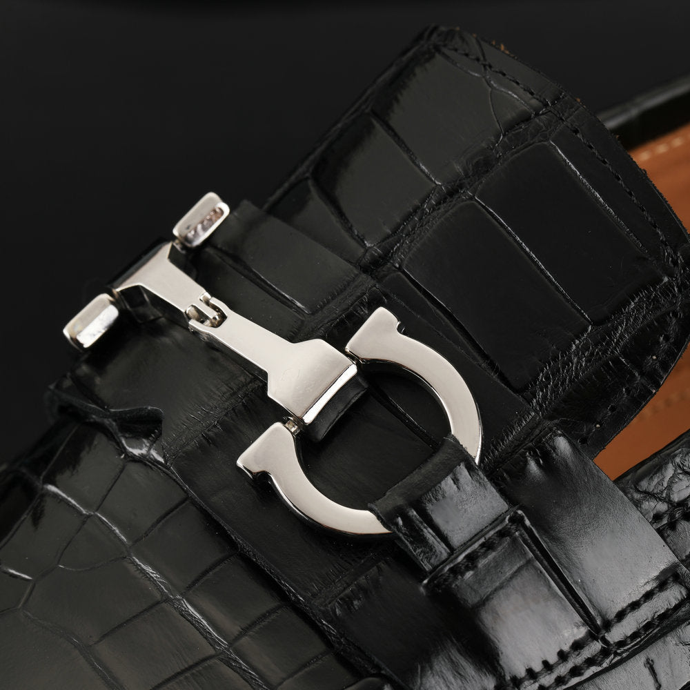 Crocodile skin men's leather shoes genuine leather high quality English style casual business formal suit shoes
