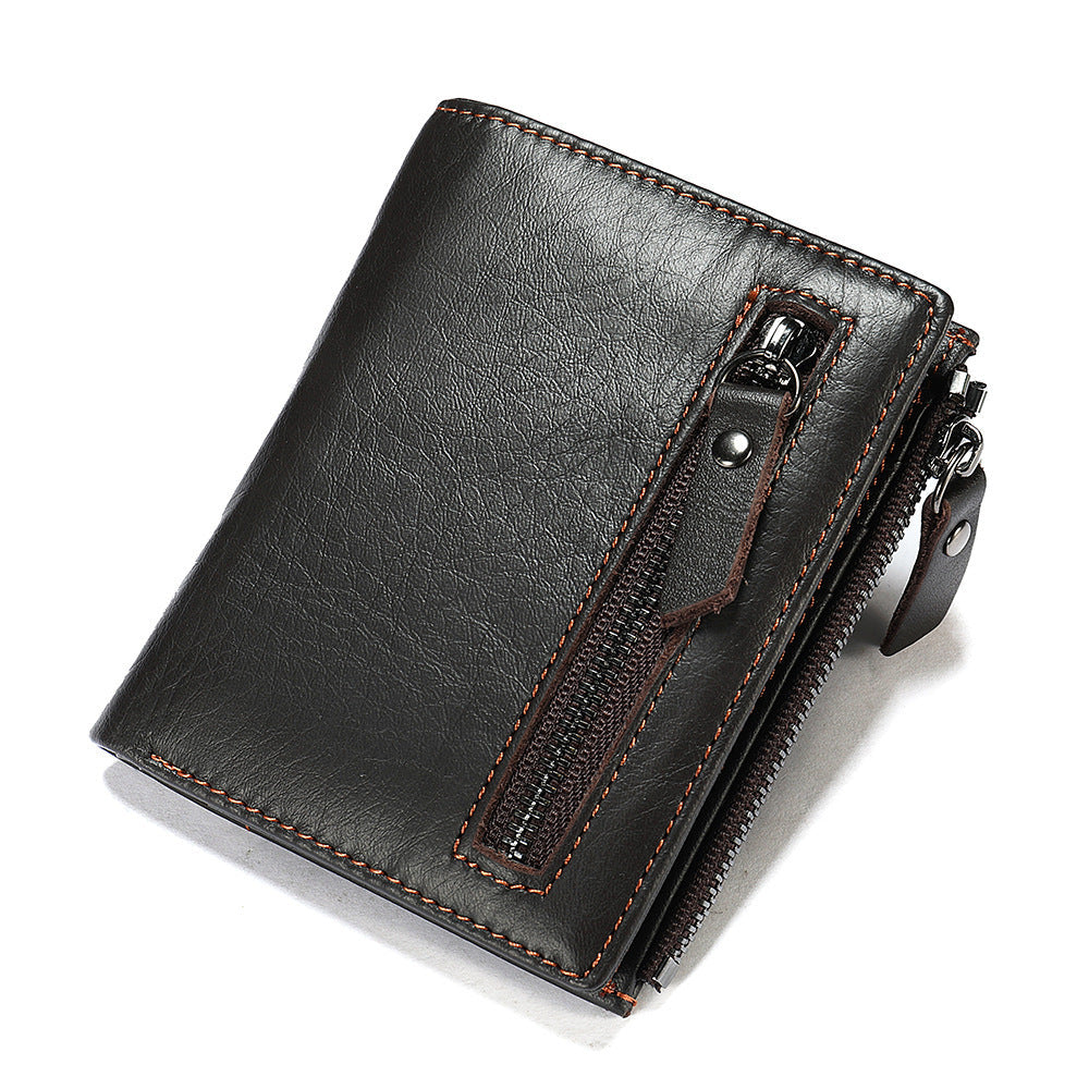 Men's Short Wallet High Quality Retro Men's Card Bag Wallet