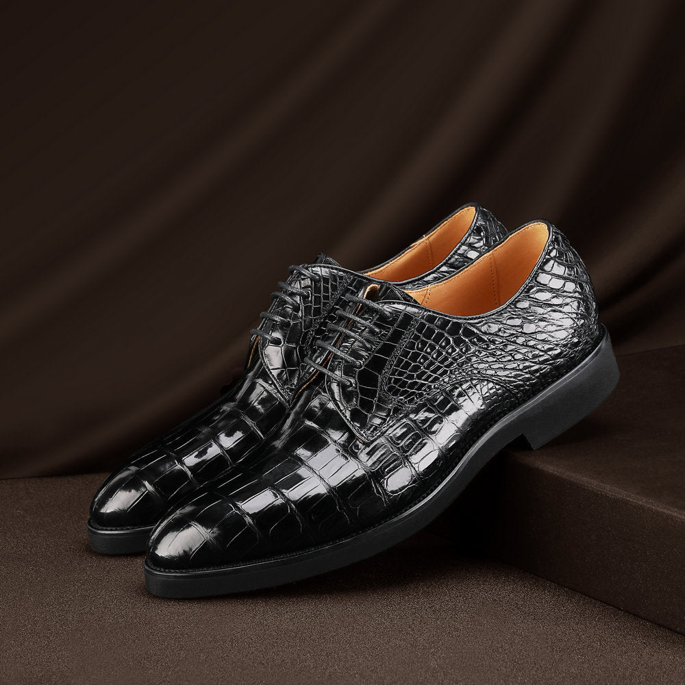 New type Siamese crocodile skin genuine leather men's leather shoes casual business shoes