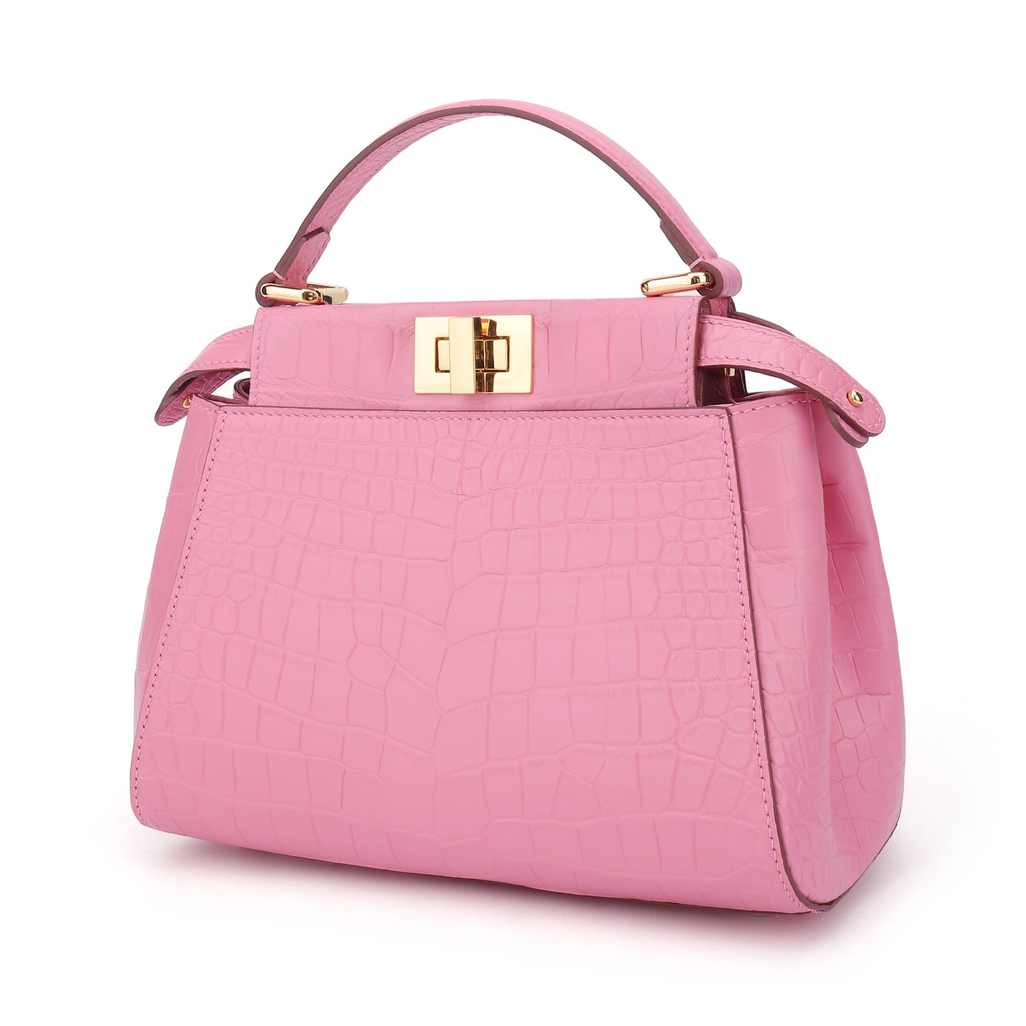 Siamese Crocodile Skin Women's Bag Luxury Bag Kitten Bag Genuine Leather Handbag Shoulder Bag