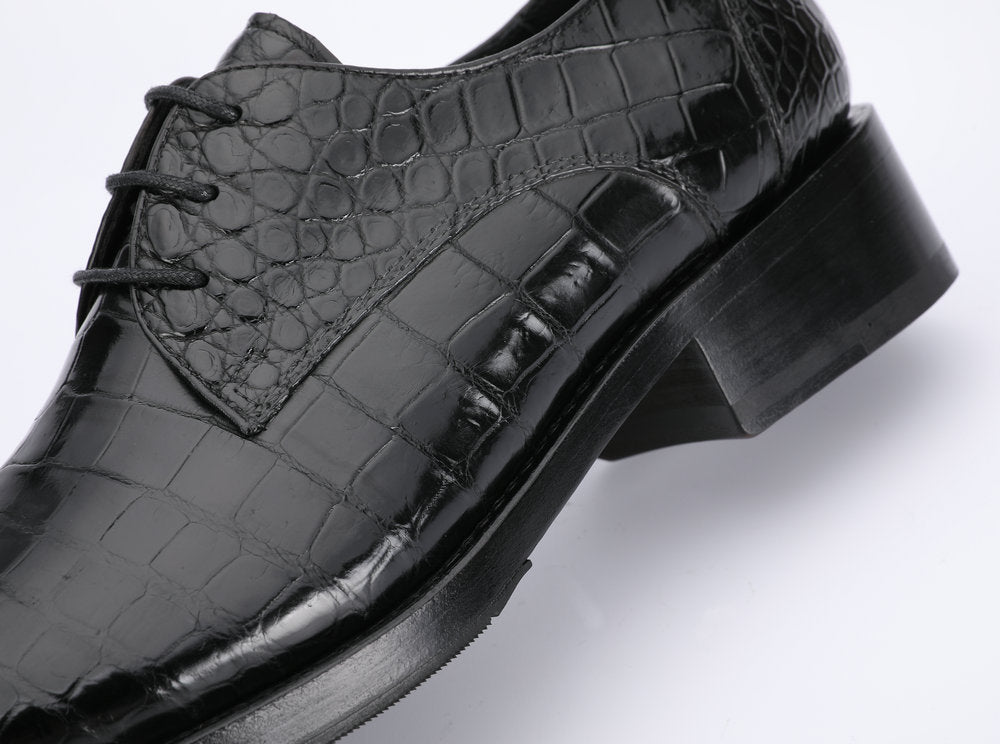 Crocodile Belly Skin Men's Leather Shoes Made of Genuine Leather Luxury Formal Business Shoes