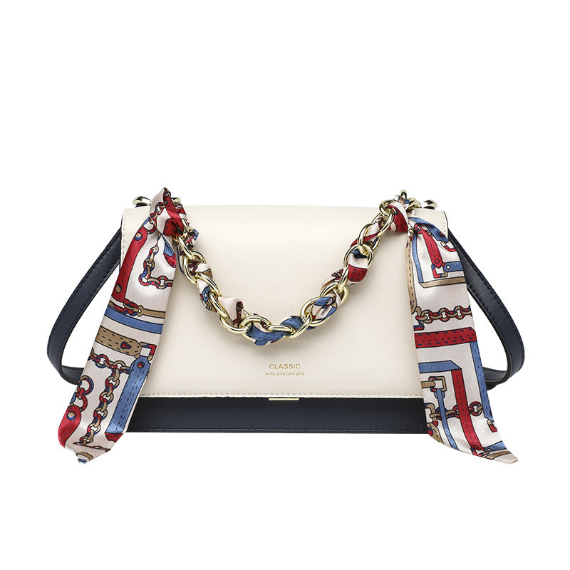 Women's Handbag Chain Bag OL Commuter Bag Genuine Leather Bag Cowhide Shoulder Bag Fashion