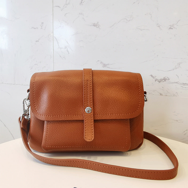 Retro cowhide women bag large capacity women bag fashion commuter bag shoulder bag
