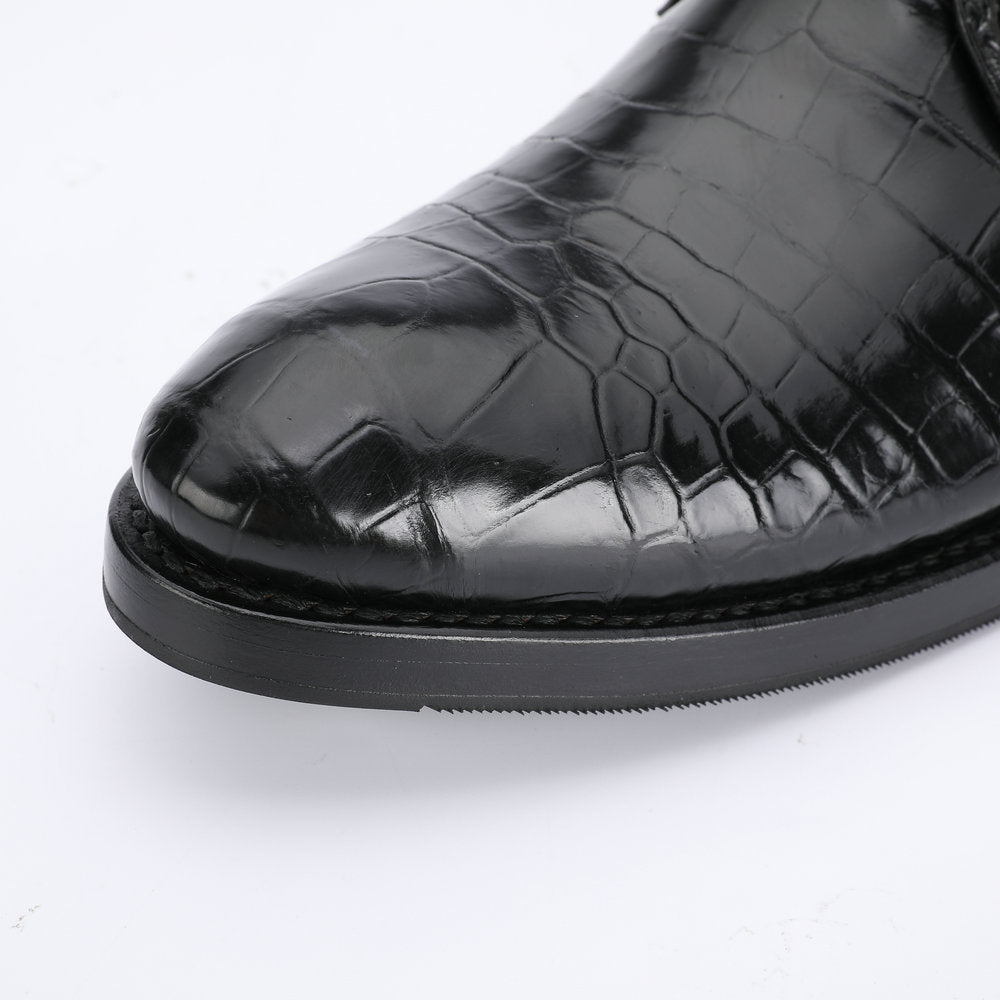 Crocodile Belly Skin Men's Leather Shoes Made of Genuine Leather Luxury Formal Business Shoes