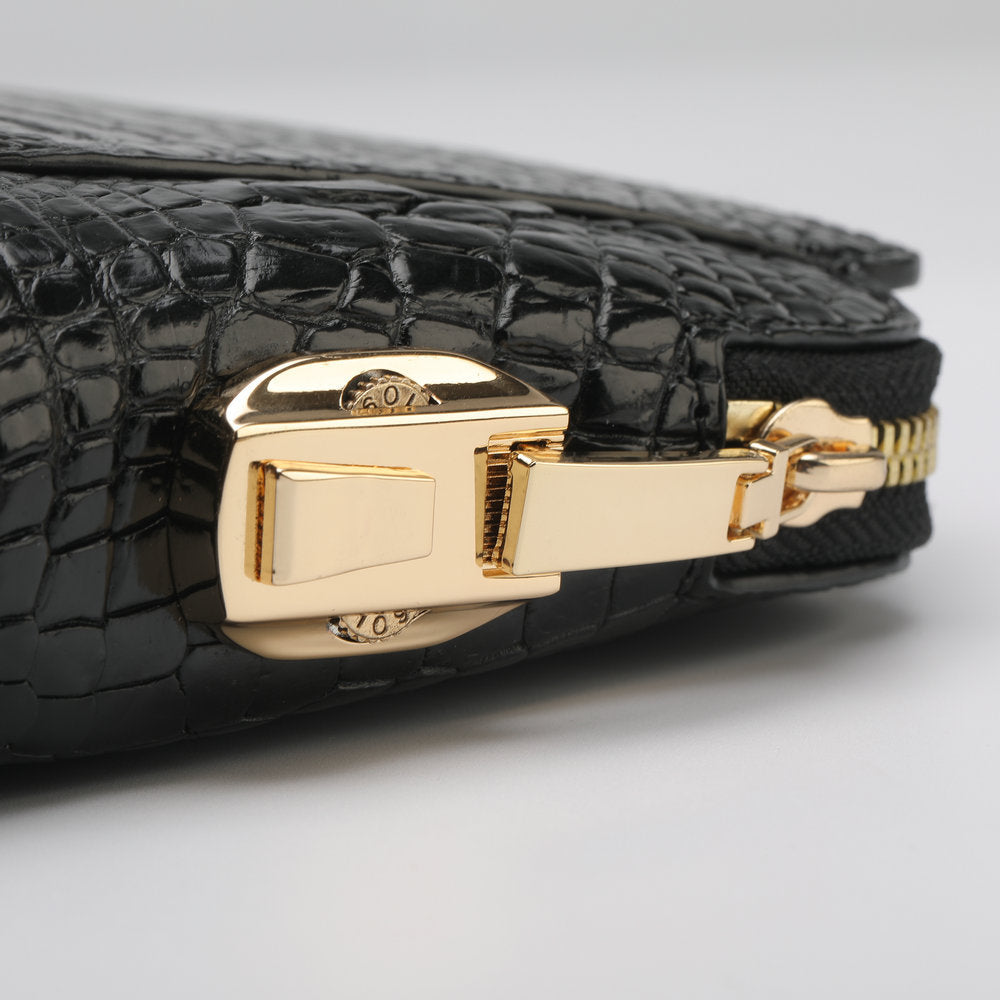 Crocodile Belly Skin Men's Bag Business Large Capacity Casual Security Lock Handbag