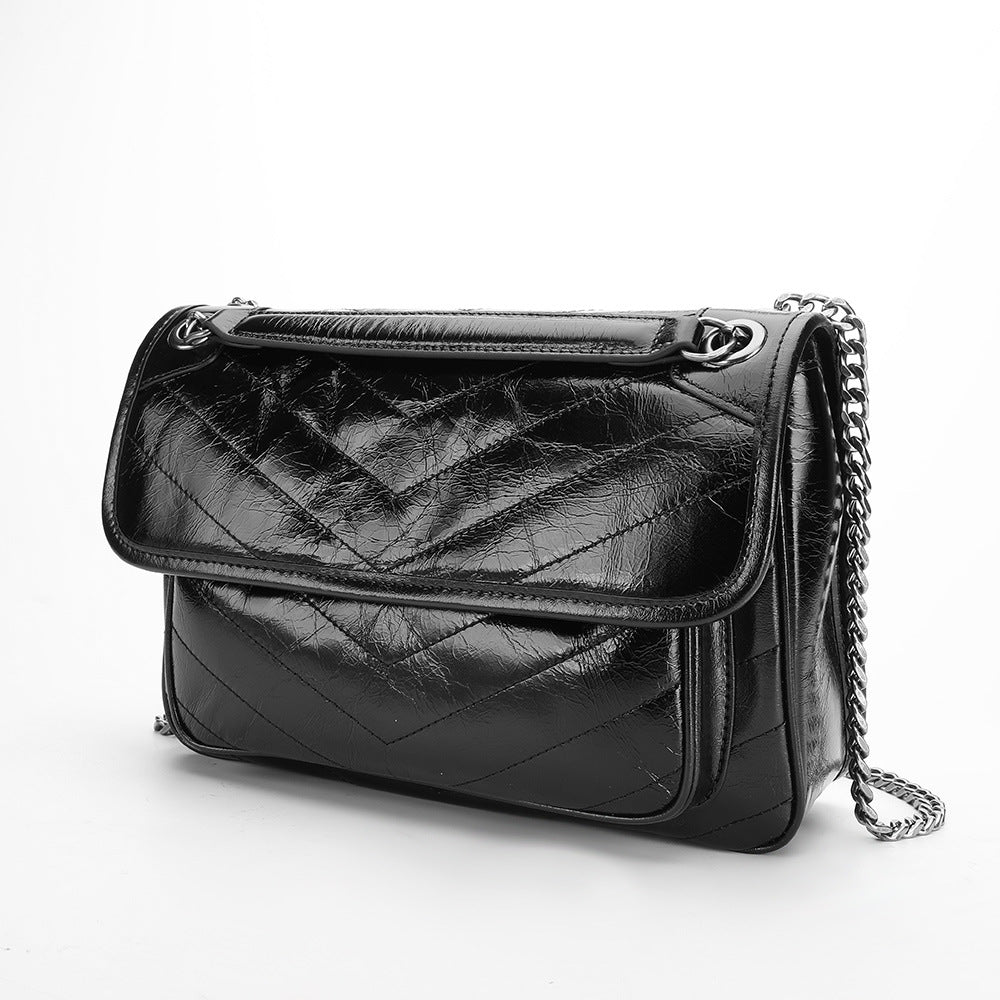 Women's Crossbody Bag Shoulder Bag Cowhide Gyukawa Chain Bag Messenger Bag Ryukou