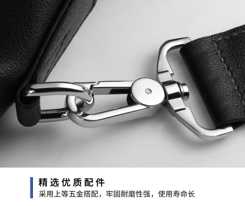 Men's handbag cowhide genuine leather Korean business briefcase computer bag