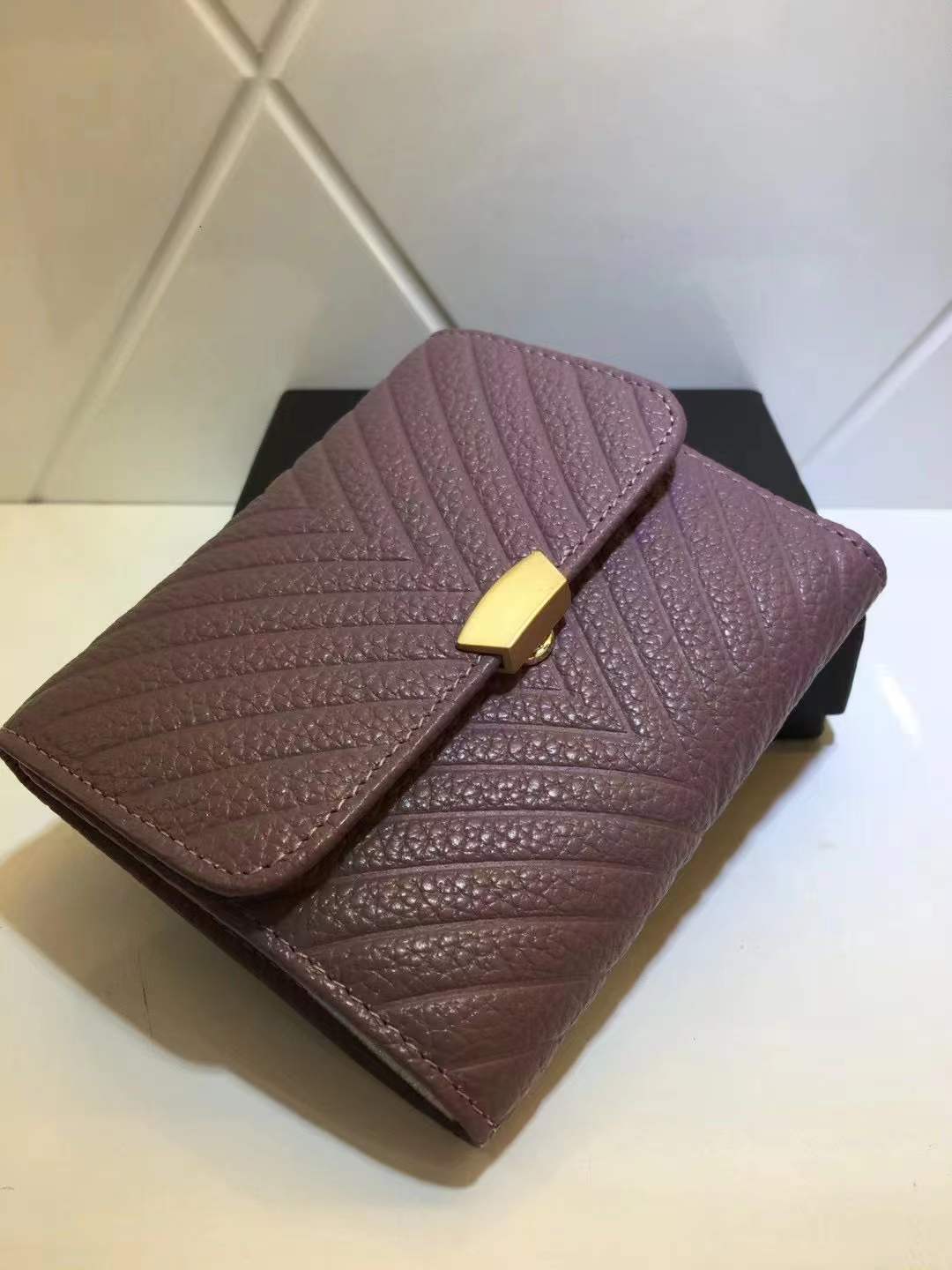 Women's cowhide tri-fold wallet short wallet genuine leather women's coin purse wallet trendy