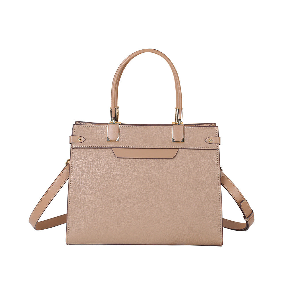 Women's Handbag Temperament Large Capacity Genuine Leather Shoulder Bag Crossbody Bag Commuting OL
