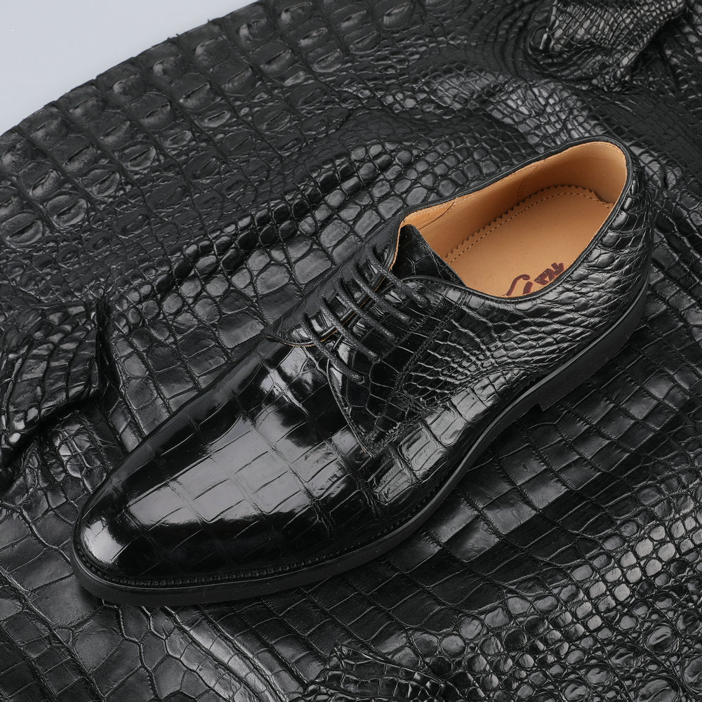 New type Siamese crocodile skin genuine leather men's leather shoes casual business shoes
