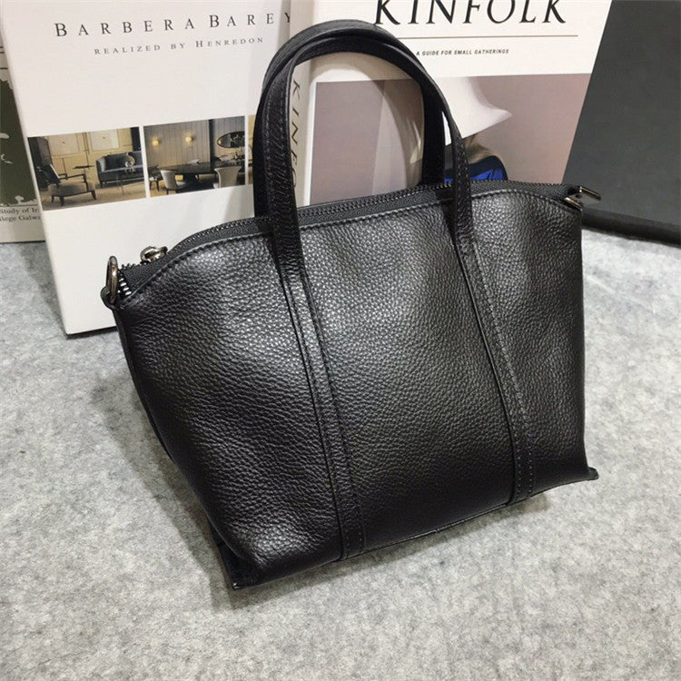 Women's handbag genuine leather shoulder bag cowhide temperament crossbody bag zipper commuting OL