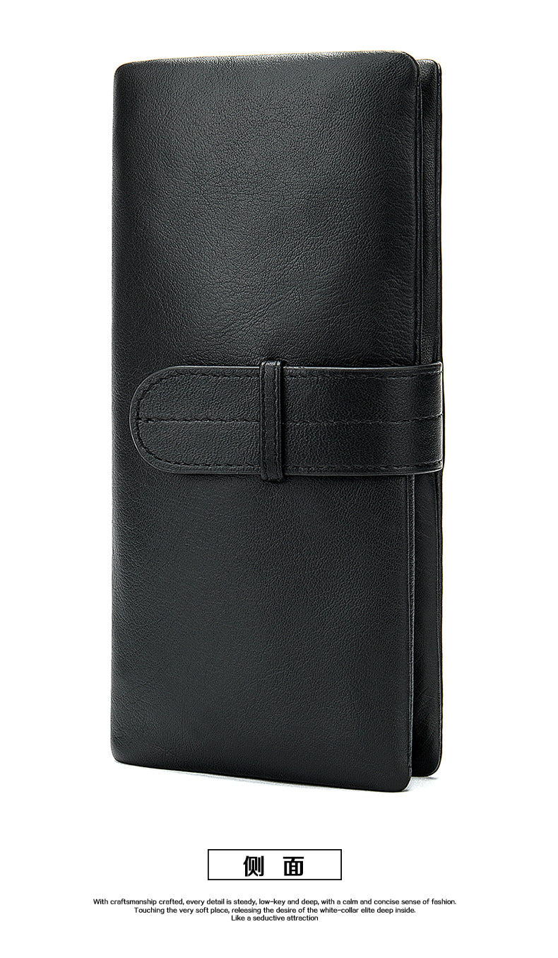 Men's Wallet RFID Coin Card Holder Retro Large Capacity Clutch Bag Men's Wallet