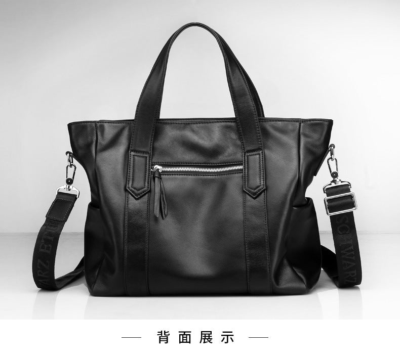Men's handbag cowhide genuine leather Korean business briefcase computer bag