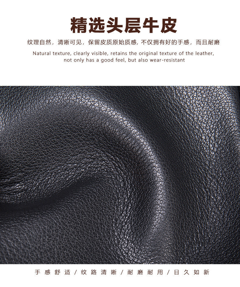 Men's bust bag Genuine cowhide leather casual sports crossbody bag for men Shoulder bag