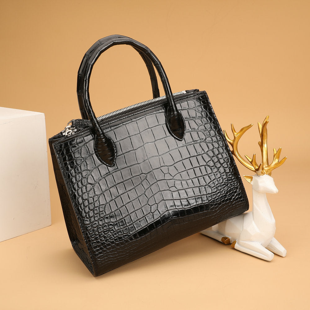 Women's Shoulder Bag Siamese Crocodile Skin Handbag 2way Bag Crossbody Bag Ryukou