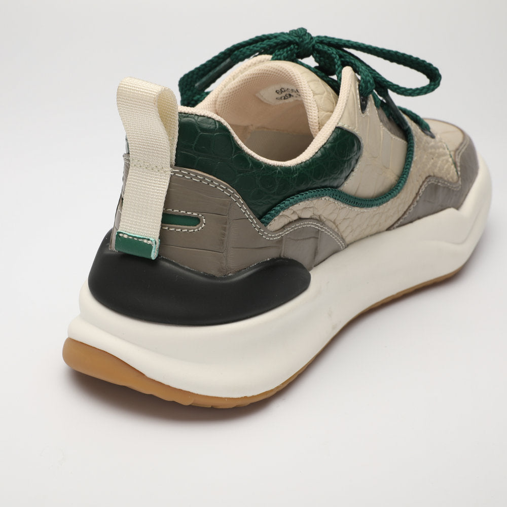 Crocodile skin men's sneakers casual shoes platform fashion wear-resistant men's shoes