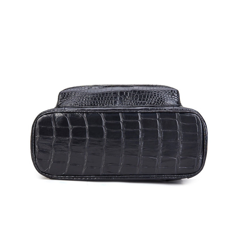 Crocodile Belly Skin Men's Backpack Large Capacity Business Commuting Casual Business Travel Bag