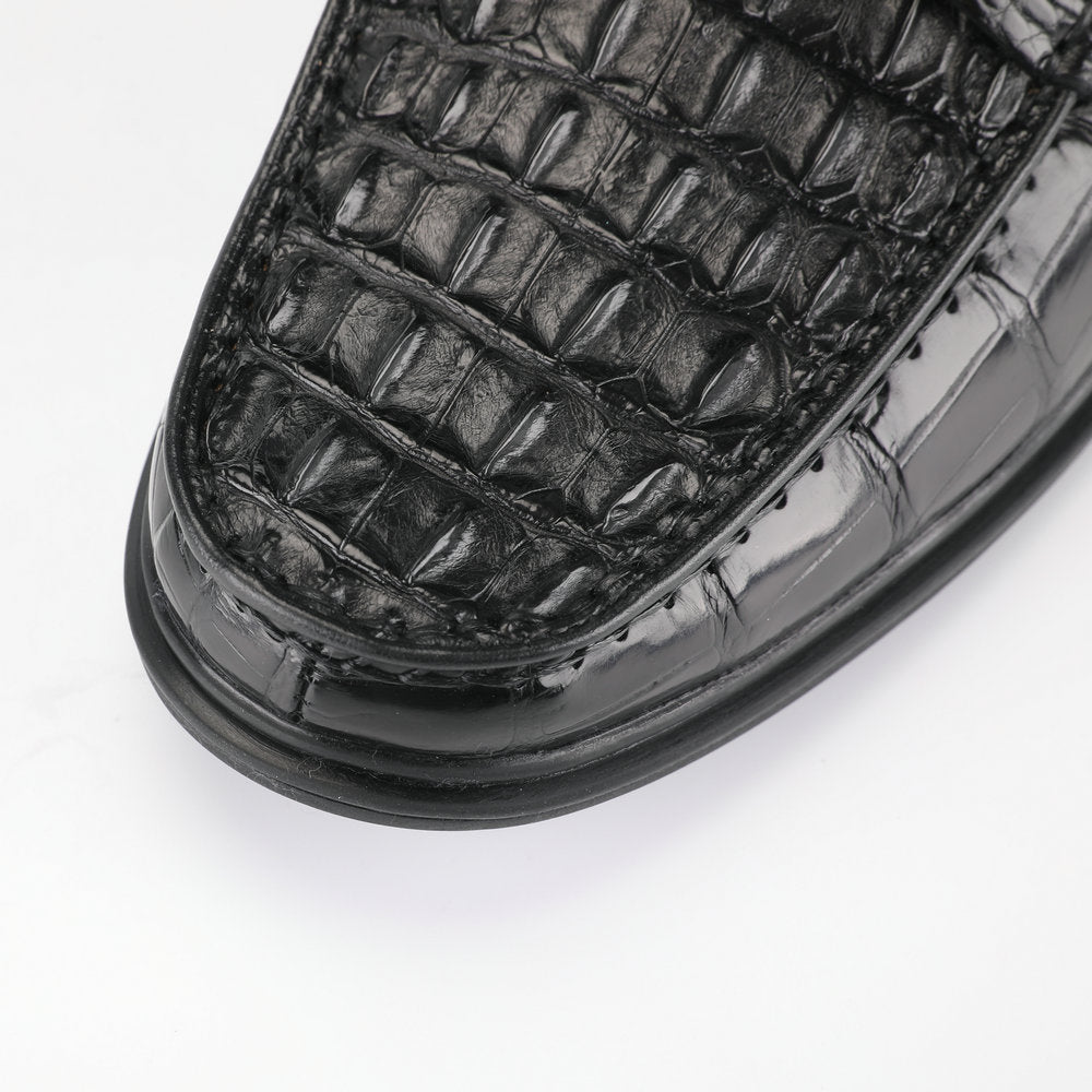 Crocodile Skin Genuine Leather Men's Leather Shoes Rubber Sole Moccasins Formal Business Casual Men's Shoes