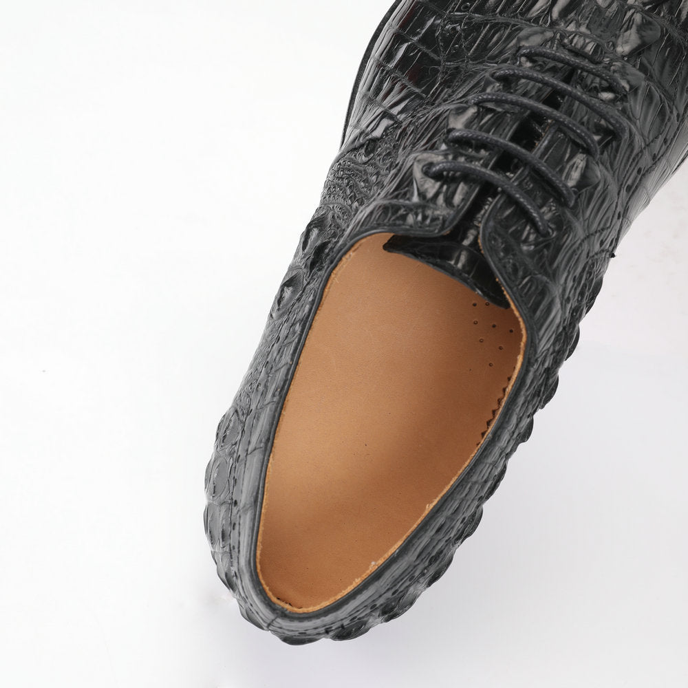 Crocodile skin men's leather shoes genuine leather high quality luxury wedding business formal suit shoes