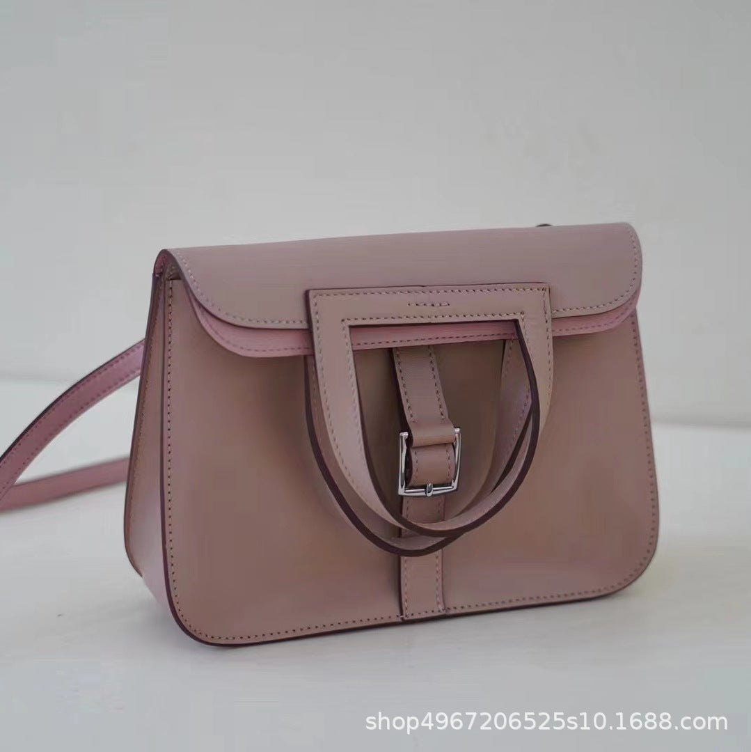 Women's handbag cowhide shoulder bag genuine leather square bag leather tote bag commuting OL