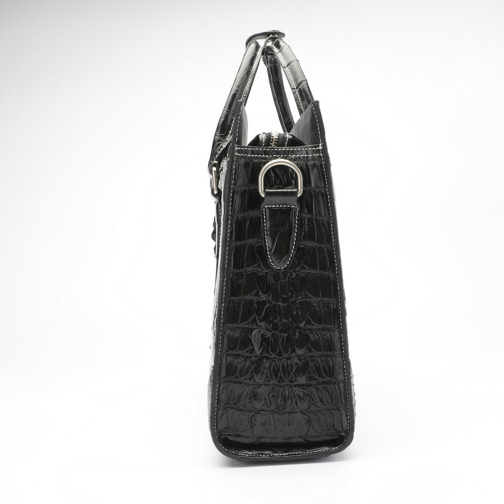 Men's briefcase Genuine crocodile leather handbag Business travel bag Office bag File bag Handbag