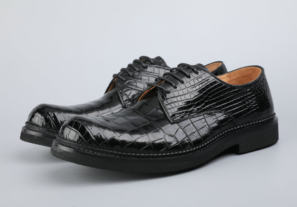 Genuine crocodile leather men's leather shoes casual business shoes