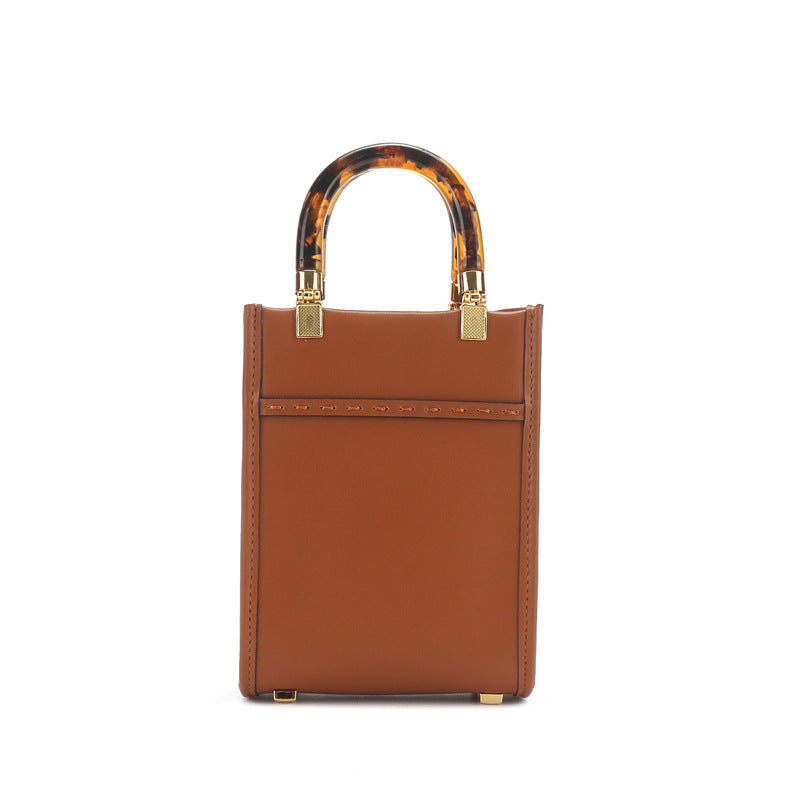 Women's Handbag Genuine Leather Mini Shoulder Bag Shoulder Bag Mobile Pouch Crossbody Bag