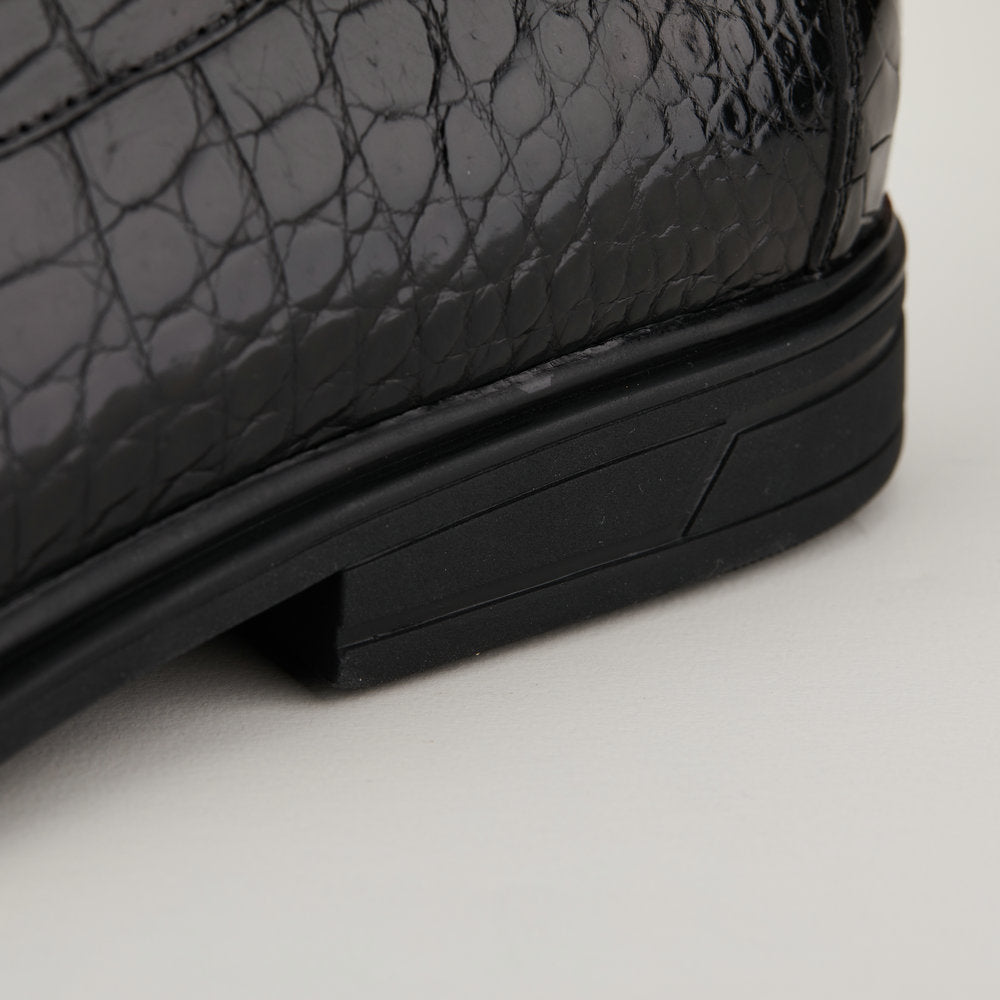 Crocodile Belly Skin Genuine Leather Men's Leather Shoes Rubber Sole Moccasins Fashion Casual Business Shoes