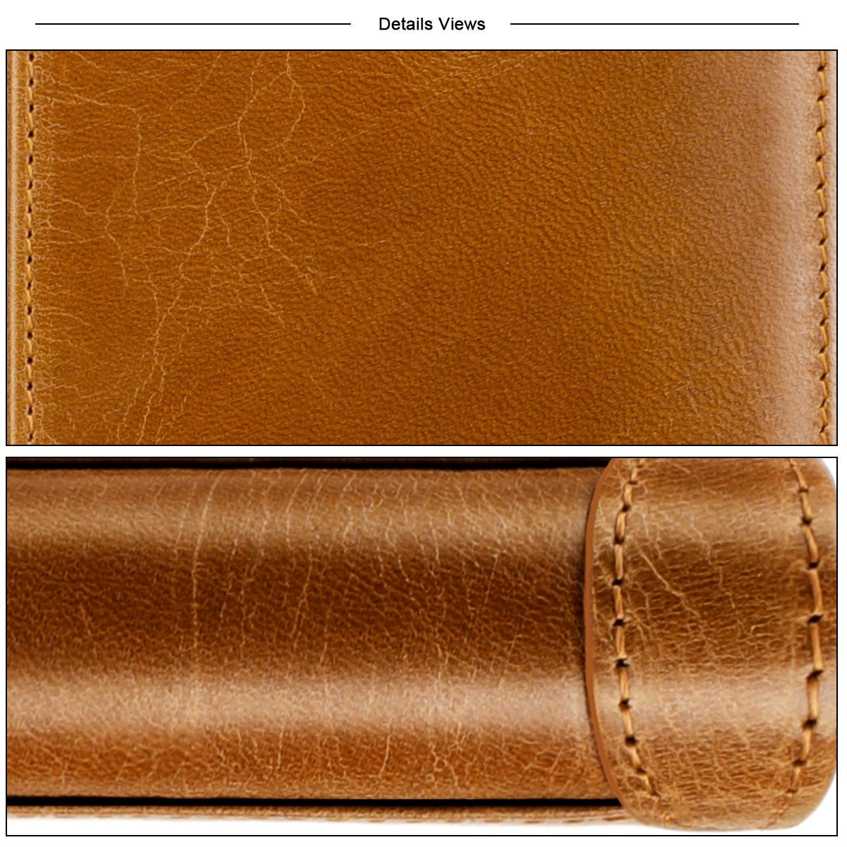 Men's wallet genuine cowhide leather RFID anti-theft brush large capacity multi-functional men's wallet