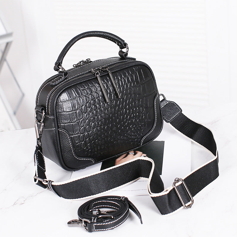 Women's handbag genuine leather shoulder bag simple fashion multifunctional crossbody bag