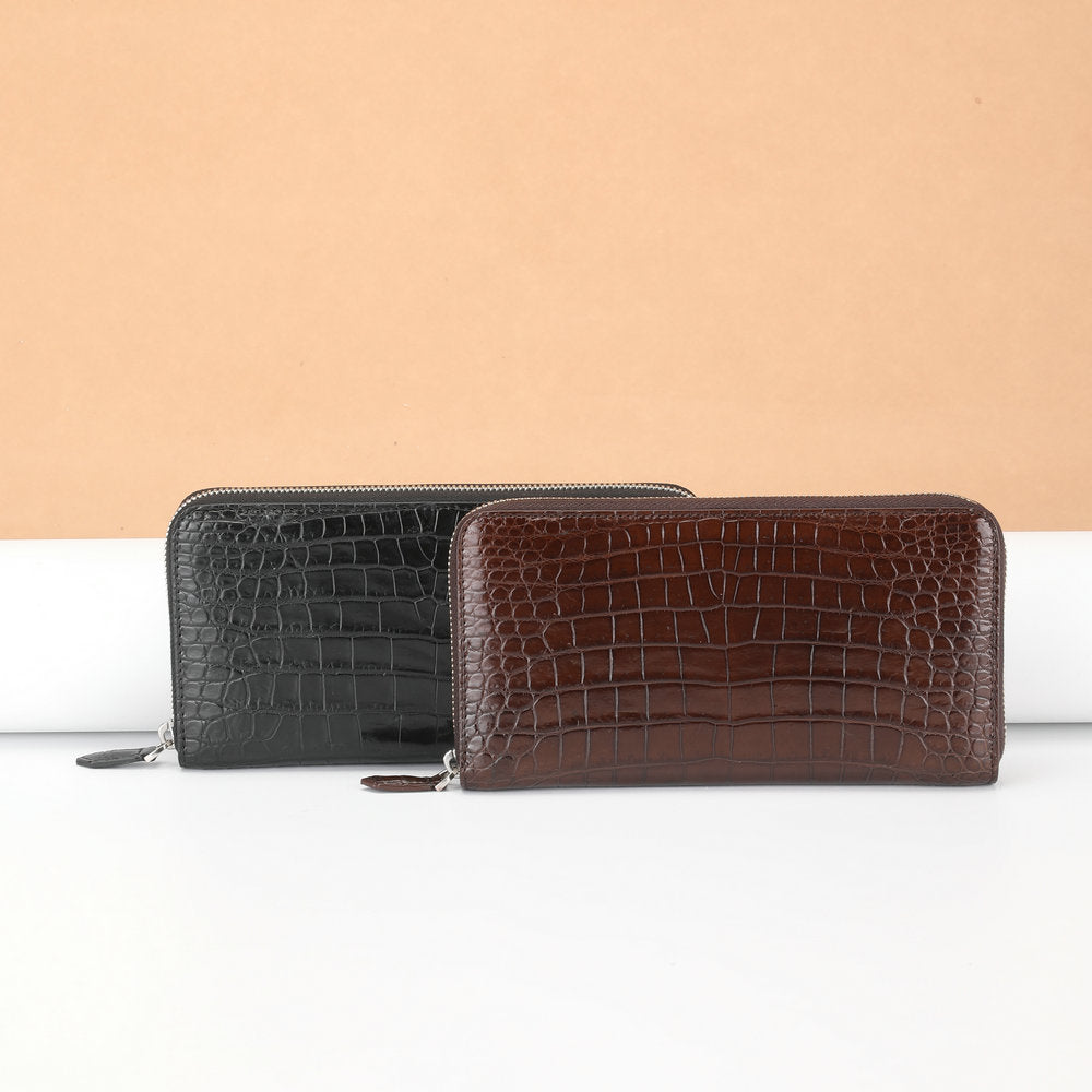 Thai Crocodile Skin Long Wallet Men's Genuine Leather Wallet Business Wallet