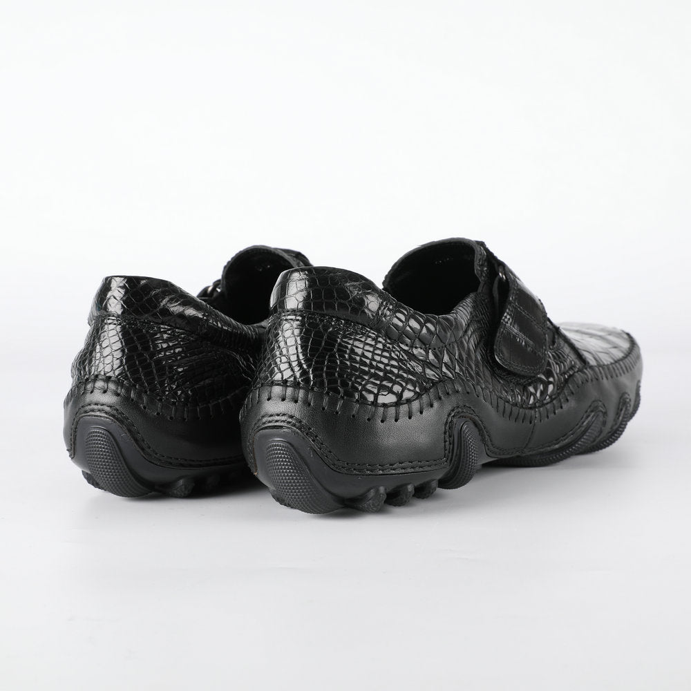 Crocodile leather genuine leather men's leather shoes moccasins men's business casual shoes