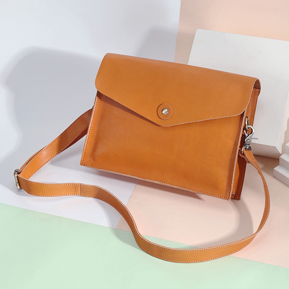 Women's Handbag Large Capacity Cover Cowhide Shoulder Bag Clutch Bag Crossbody Bag Messenger Bag