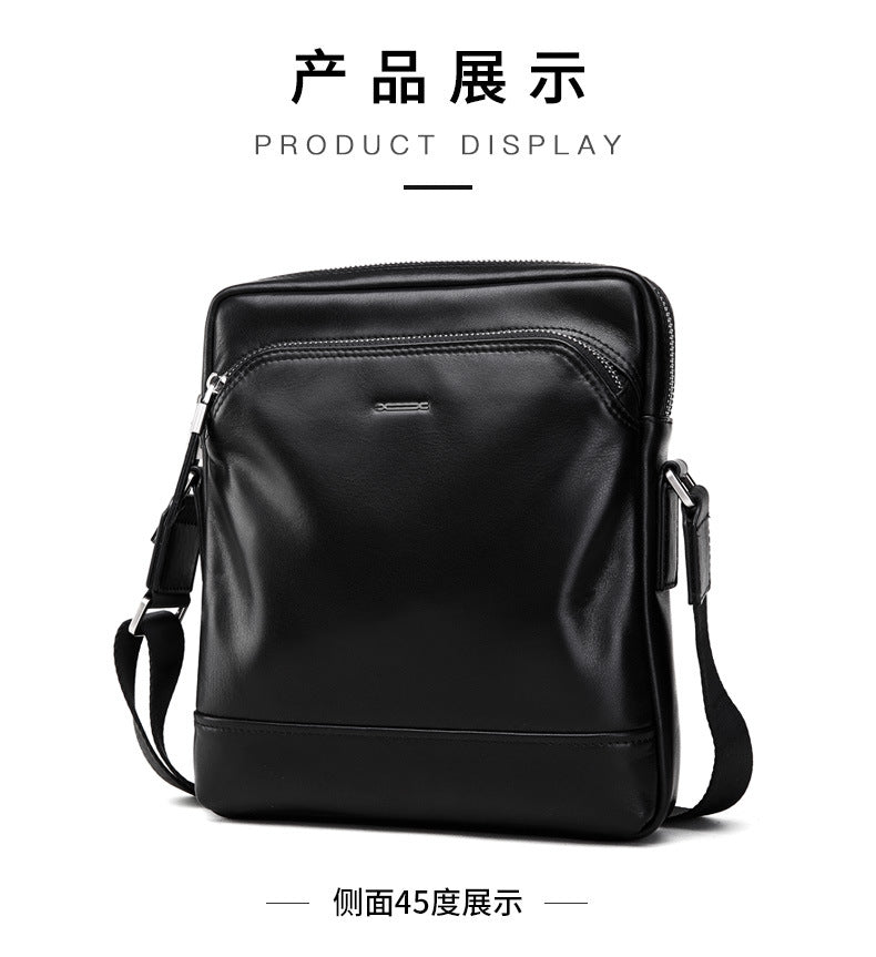 Men's shoulder bag, multi-functional, practical, genuine cowhide leather, business crossbody bag
