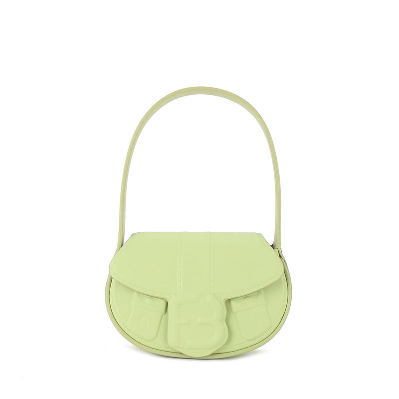 Shoulder bag ladies bag mini handbag trend armpit bag crossbody bag genuine leather