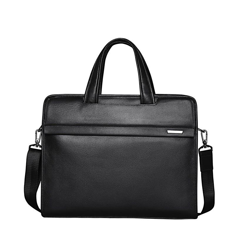 Men's handbag genuine cowhide leather computer bag business briefcase