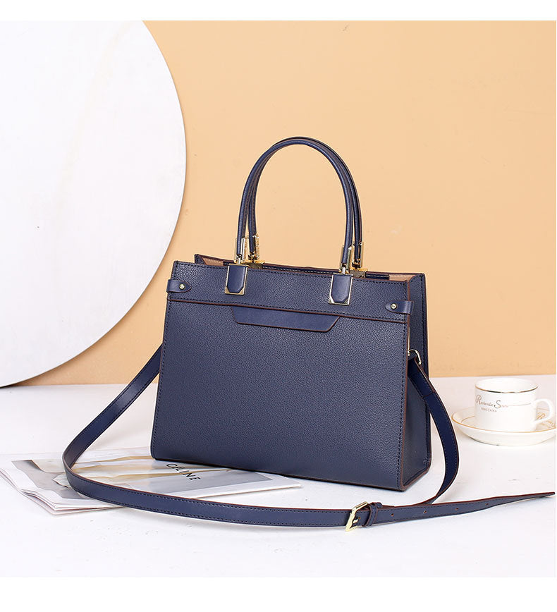 Women's Handbag Temperament Large Capacity Genuine Leather Shoulder Bag Crossbody Bag Commuting OL