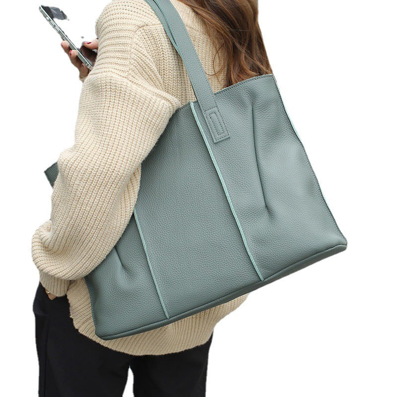 Women's Handbag Large Capacity One Shoulder Cowhide Armpit Ladies Bags Shoulder Bag