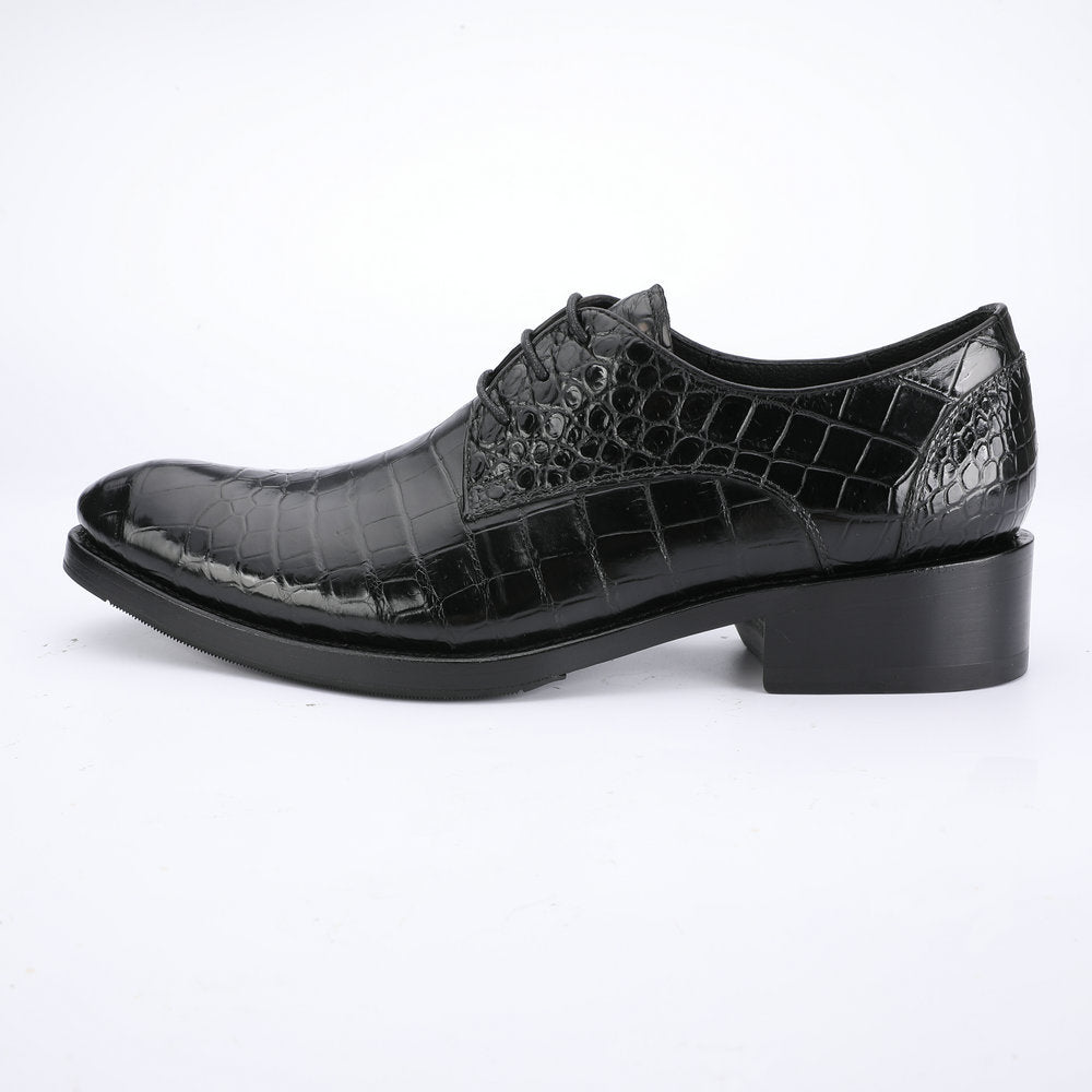Crocodile Belly Skin Men's Leather Shoes Made of Genuine Leather Luxury Formal Business Shoes