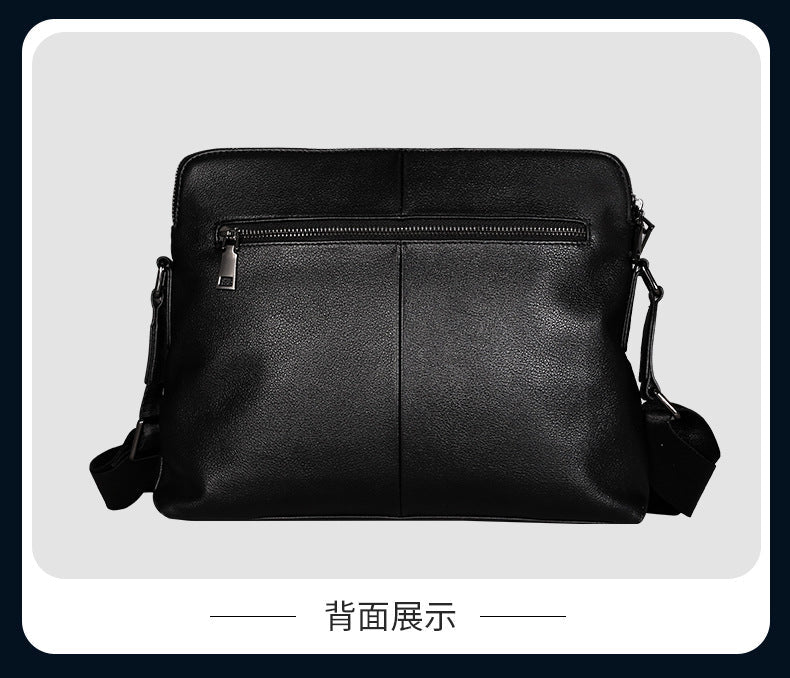 Men's Shoulder Bag Made of Genuine Cowhide Leather High Quality Casual Crossbody Bag