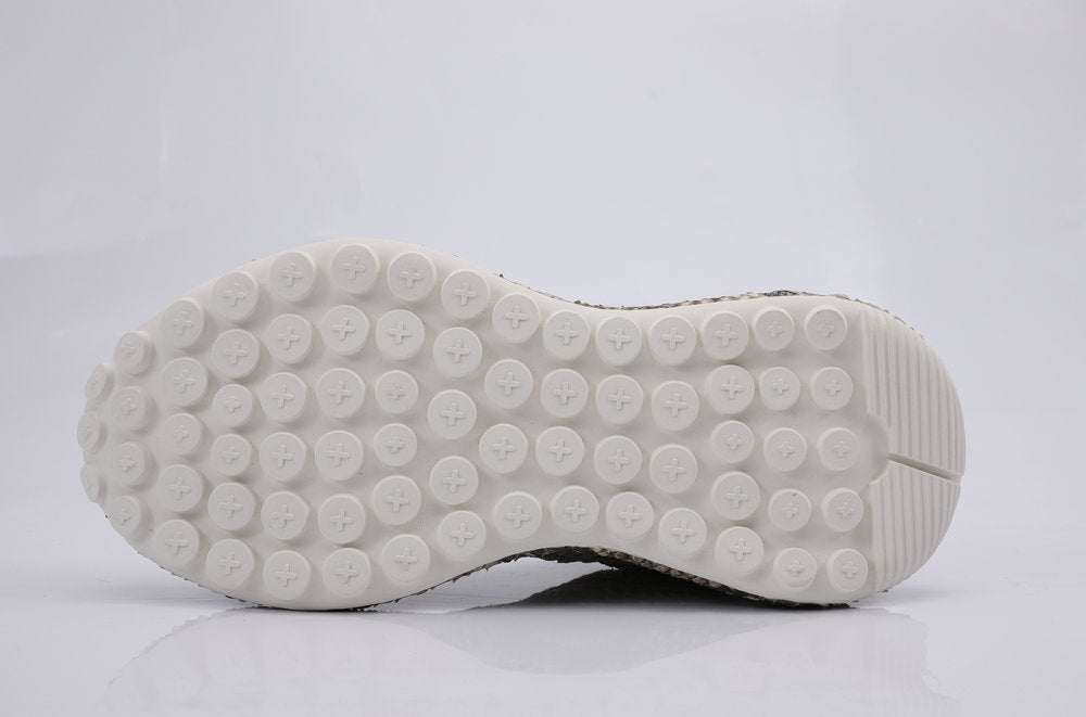 Python Skin Genuine Leather Men's Sneakers Sports Casual Shoes Fashion In Heels Men Shoes