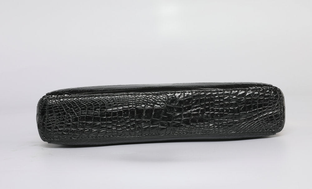 Crocodile Belly Skin Men's Bag Business Large Capacity Casual Security Lock Handbag