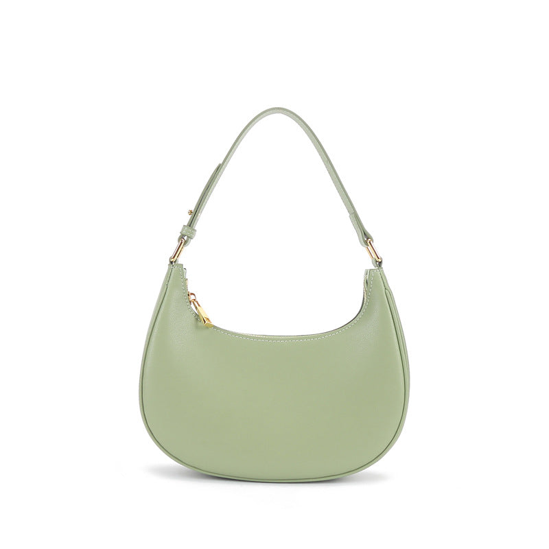 Genuine Leather Fashionable Women Bag Casual Retro Ladies Shoulder Bag Underarm Bag