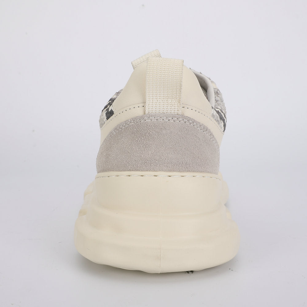 Python Skin Men's Casual Shoes Fashion Platform Men Shoes